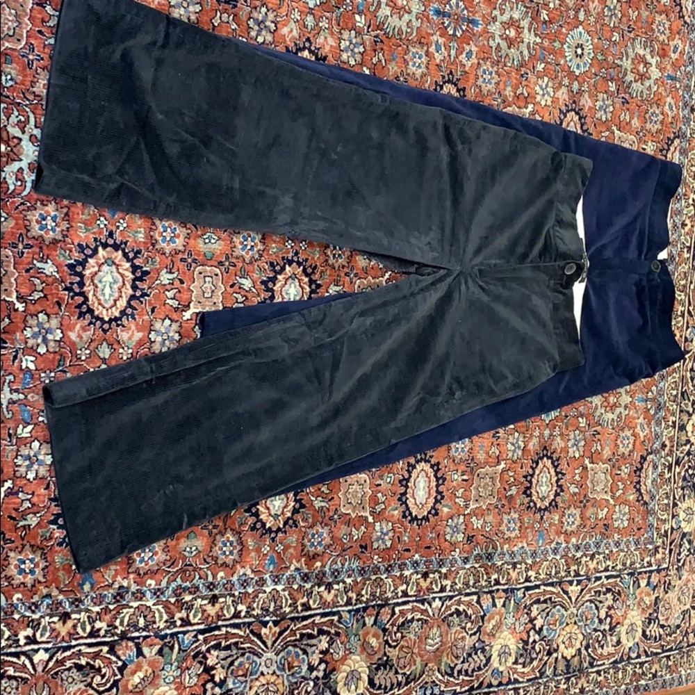 Navy and Black Corduroy Zara trousers